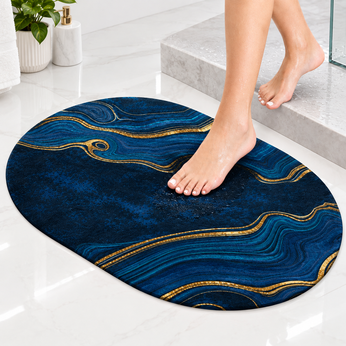 Water-Absorbent Non-Slip Bathroom Mat