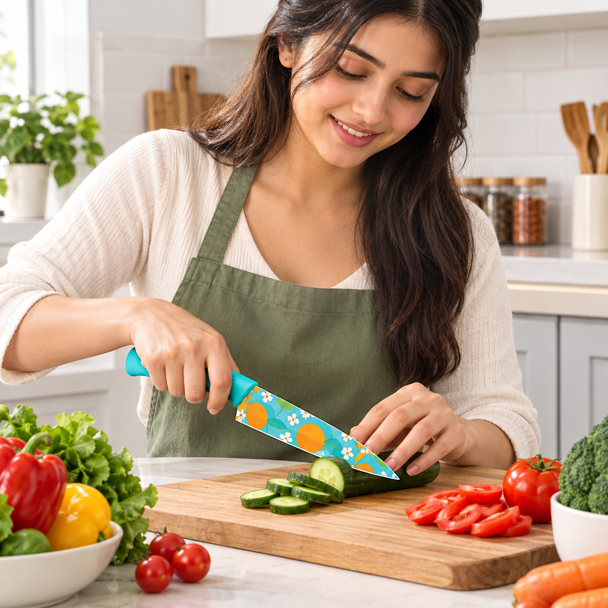 Colorful Kitchen Knife Set