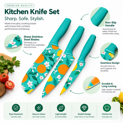 Colorful Kitchen Knife Set